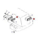 1  PCS Lamp Assembly 417-06-23310 417-06-23320 Fits for Komatsu Wheel Loader WA100-3A WA1200-3 WA200-3 WA380-3 WA420-3 WA480-5 WA500-3 WR11-3