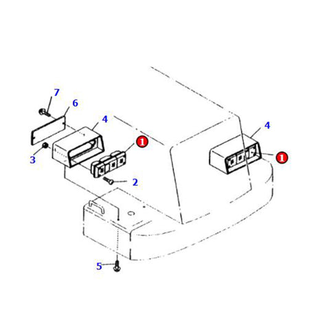 1  PCS Lamp Assembly 417-06-23310 417-06-23320 Fits for Komatsu Wheel Loader WA100-3A WA1200-3 WA200-3 WA380-3 WA420-3 WA480-5 WA500-3 WR11-3