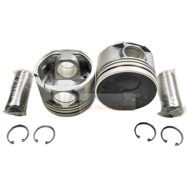 1 Piece Piston With Pin And Clips 12010 - 2S615 Fits For Nissan QD32 - TI Engine Parts - Fab Heavy Parts