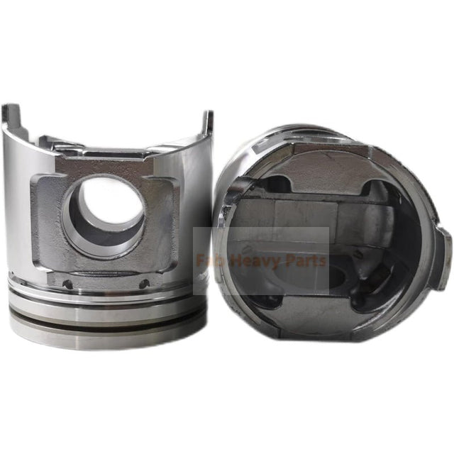 1 Piece Piston With Pin And Clips 123907 - 22081 Fits For Komatsu 4D106 Fits Yanmar 4TNV106 Engine - Fab Heavy Parts