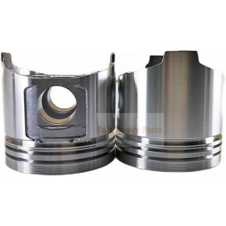 1 Piece Piston With Pin And Clips 129005 - 22080 Fits For Komatsu 3D88E 4D88E 4D88 - 6 Fits Yanmar 3TNV88 4TNV88 - Fab Heavy Parts