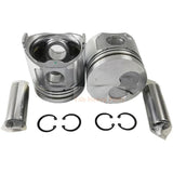 1 Piece Piston With Pin And Clips 129931 - 22100 Fits For Komatsu 4D94LE For Yanmar 4TNE94L Engine - Fab Heavy Parts