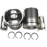 1 Piece Piston With Pin And Clips 130602 - 01687 Fits For Doosan DX12 DX12TI DX12TIS Engine - Fab Heavy Parts