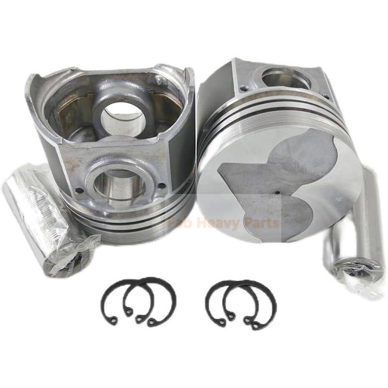 1 Piece Piston With Pin And Clips 16427 - 21113 Fits For Kubota Engine D1403 V1903 - B - Fab Heavy Parts