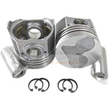 1 Piece Piston With Pin And Clips 16427 - 21113 Fits For Kubota Engine D1403 V1903 - B - Fab Heavy Parts