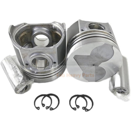 1 Piece Piston With Pin And Clips 16427 - 21113 Fits For Kubota Engine D1403 V1903 - B - Fab Heavy Parts