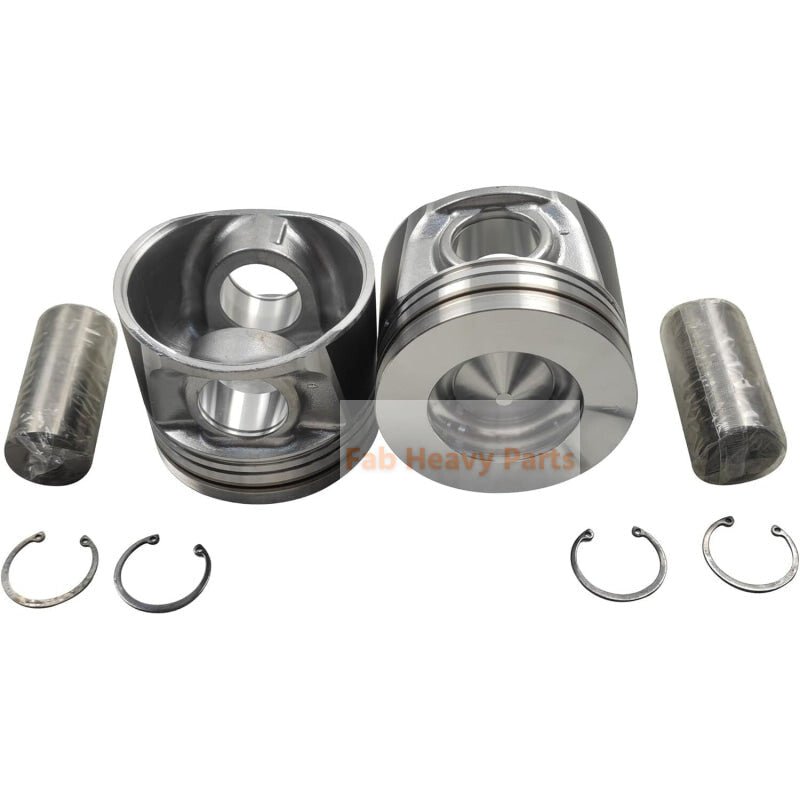1 Piece Piston With Pin And Clips 1G410 - 21910 Fits For Kubota V6108 Engine Parts - Fab Heavy Parts