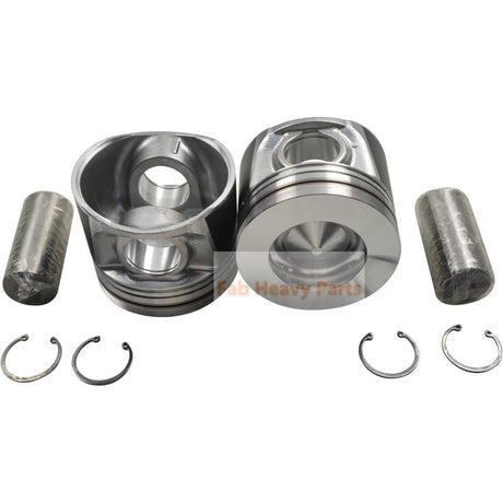 1 Piece Piston With Pin And Clips 1G410 - 21910 Fits For Kubota V6108 Engine Parts - Fab Heavy Parts