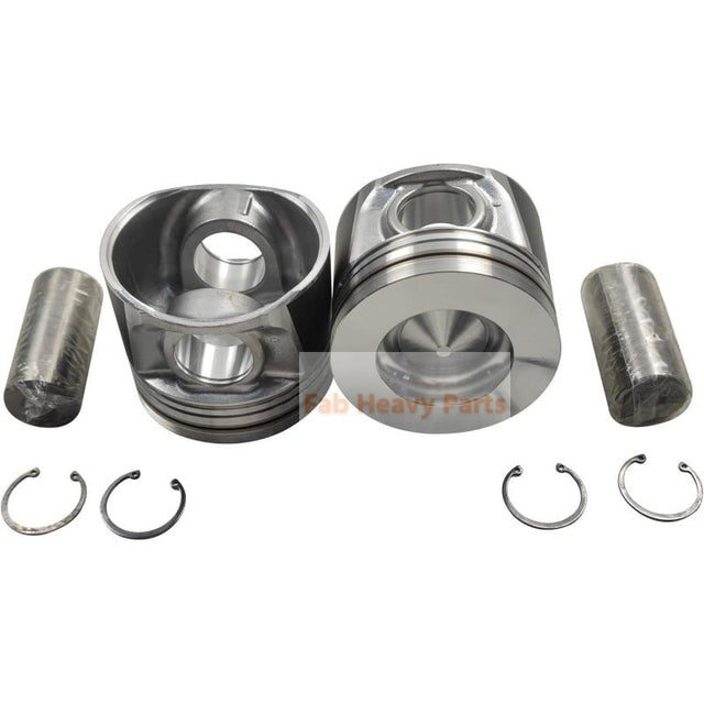 1 Piece Piston With Pin And Clips 1G410 - 21910 Fits For Kubota V6108 Engine Parts - Fab Heavy Parts