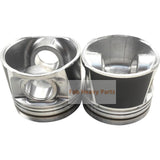 1 Piece Piston With Pin And Clips 1G410 - 21910 Fits For Kubota V6108 Engine Parts - Fab Heavy Parts