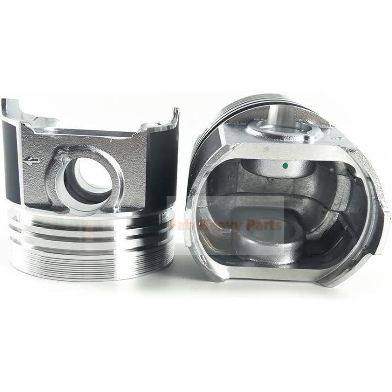1 Piece Piston With Pin And Clips 1G868 - 21110 Fits For Kubota V2403 IDI Engine - Fab Heavy Parts
