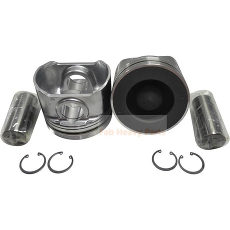 1 Piece Piston With Pin And Clips 1J508 - 21110 Fits For Kubota V3800 - CR - Tl - EV13 Engine 95 Track Skidloader - Fab Heavy Parts