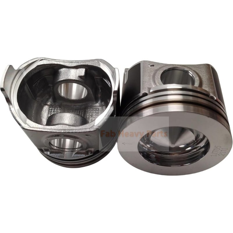 1 Piece Piston With Pin And Clips 1J705 - 2111 Fits For Kubota V2607 V2607 - CR Engine Parts - Fab Heavy Parts