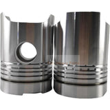 1 Piece Piston with Pin and Clips 30017 - 97100 Fits For Mitsubishi 6DB1 6DB10T Engine Parts - Fab Heavy Parts