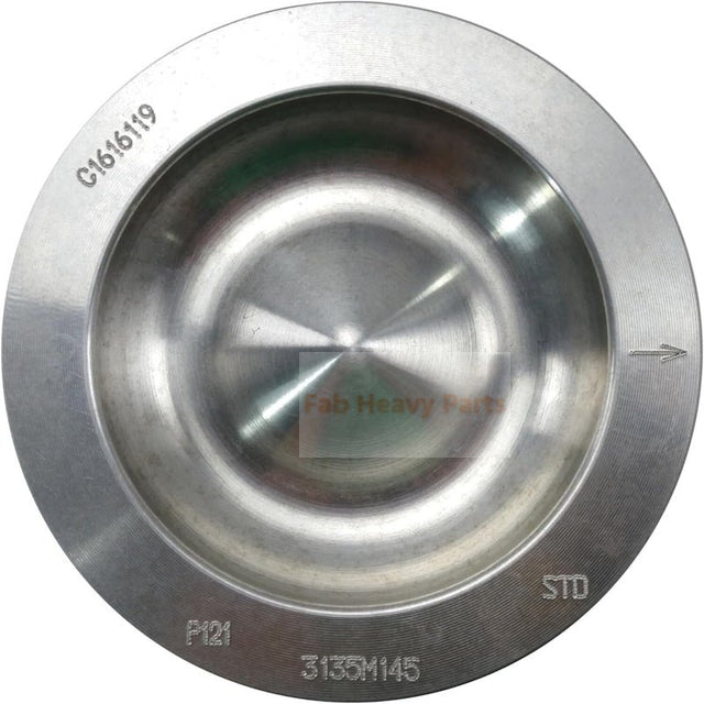 1 Piece Piston With Pin And Clips 3135M145 Fits For Perkins 1104D - E44TA(NJ) Engine - Fab Heavy Parts
