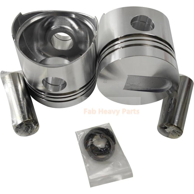 1 Piece Piston With Pin And Clips 34417 - 54100 Fits For Mitsubishi S4E - 2 S6E - 2 Engine Parts - Fab Heavy Parts