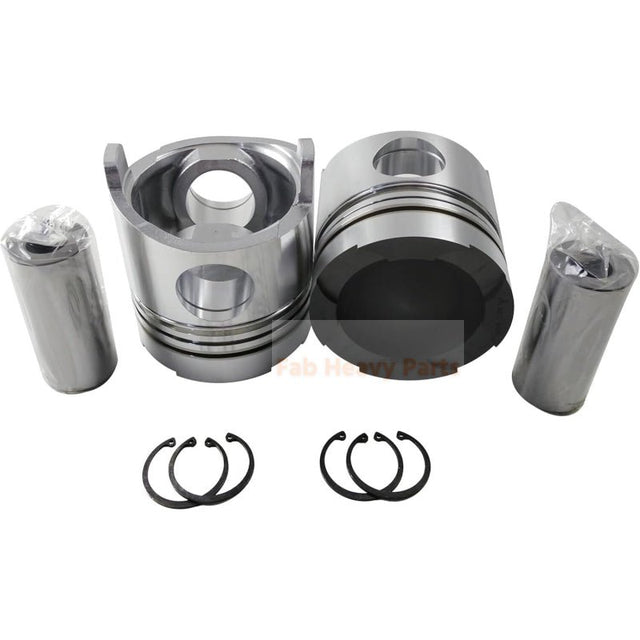 1 Piece Piston With Pin And Clips 36217 - 30700 Fits For Mitsubishi S6B - PTA Engine Parts - Fab Heavy Parts