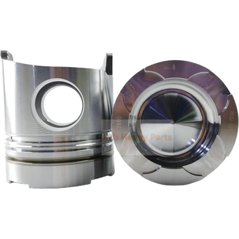 1 Piece Piston With Pin And Clips 36217 - 70700 Fits For Mitsubishi S6B2 Engine Parts - Fab Heavy Parts