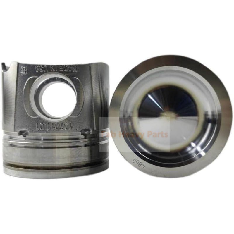 1 Piece Piston With Pin And Clips 4934860 Fits For Cummins QSB4.5 QSB6.7 Engine - Fab Heavy Parts