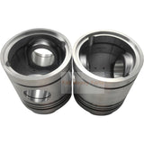 1 Piece Piston With Pin And Clips 6128 - 31 - 2113 Fits For Komatsu S4D155 - 4 S6D155 - 4 Engine - Fab Heavy Parts