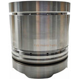 1 Piece Piston With Pin And Clips 6128 - 31 - 2113 Fits For Komatsu S4D155 - 4 S6D155 - 4 Engine - Fab Heavy Parts