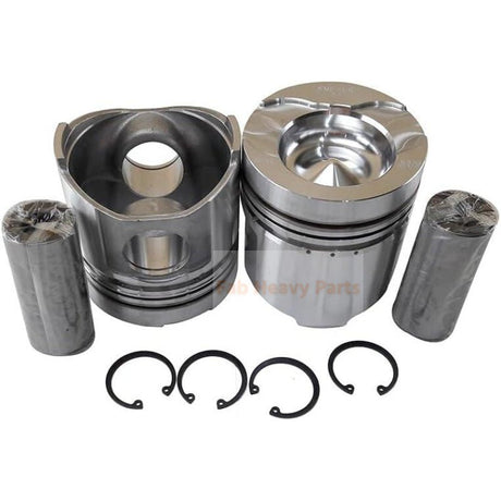 1 Piece Piston With Pin And Clips 6138 - 32 - 2120 Fits For Komatsu SA6D110 Engine Parts - Fab Heavy Parts