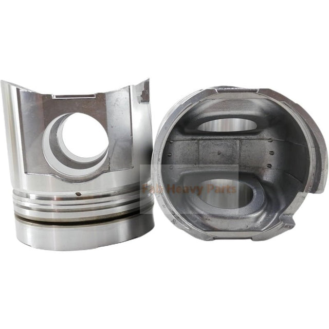 1 Piece Piston With Pin And Clips 6151 - 31 - 2071 6151 - 31 - 2171 Fits For Komatsu S6D125 - 1 Engine - Fab Heavy Parts