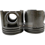 1 Piece Piston With Pin And Clips 6151 - 31 - 2511 Fits For Komatsu Engine S6D125 - 1 S6D125 - 1AM S6D125 - 1AJ Excavator PC400LC - 5 - Fab Heavy Parts