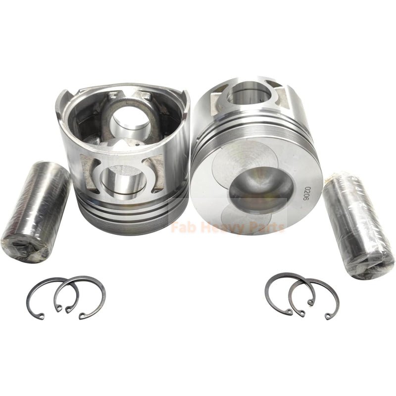 1 Piece Piston With Pin And Clips 65.02501 - 0206 Fits For Doosan DB33 Engine Parts - Fab Heavy Parts