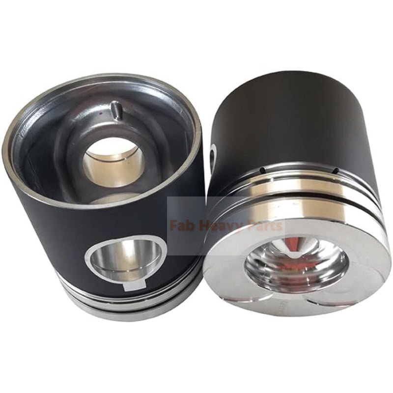 1 Piece Piston With Pin And Clips 65.02501 - 0222B Fits For Doosan DE12TIS Engine Parts - Fab Heavy Parts