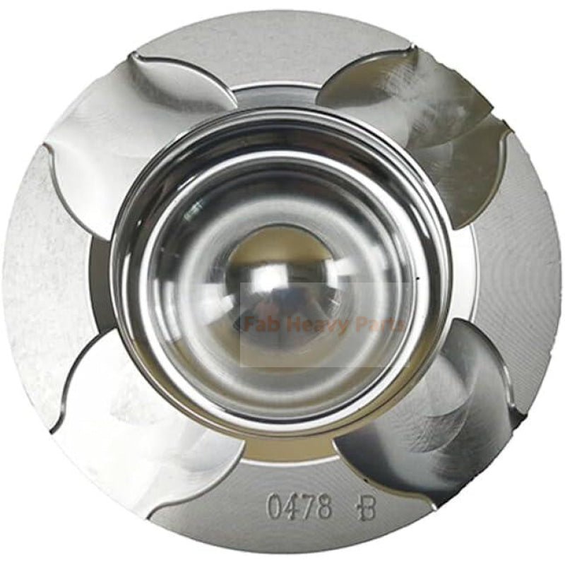 1 Piece Piston With Pin And Clips 65.02501 - 0478 Fits For Doosan DL06 Engine Parts - Fab Heavy Parts