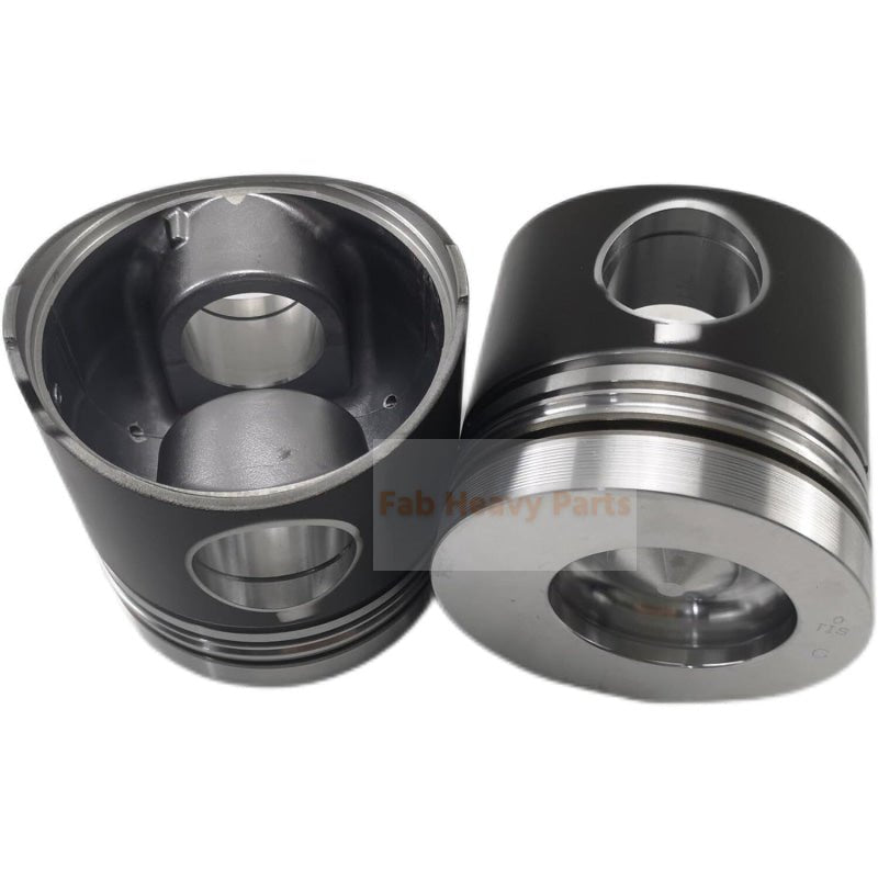 1 Piece Piston With Pin And Clips 65.02501 - 0774 Fits For Doosan DV15TIS Engines - Fab Heavy Parts
