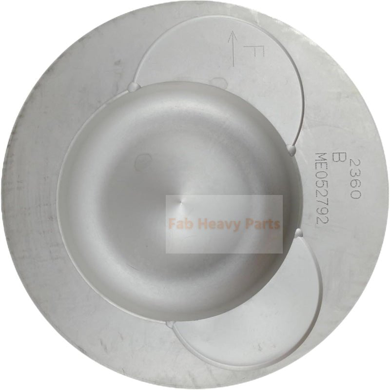 1 Piece Piston With Pin And Clips ME052792 Fits For Mitsubishi 6D22 - 3AT Engine Parts - Fab Heavy Parts