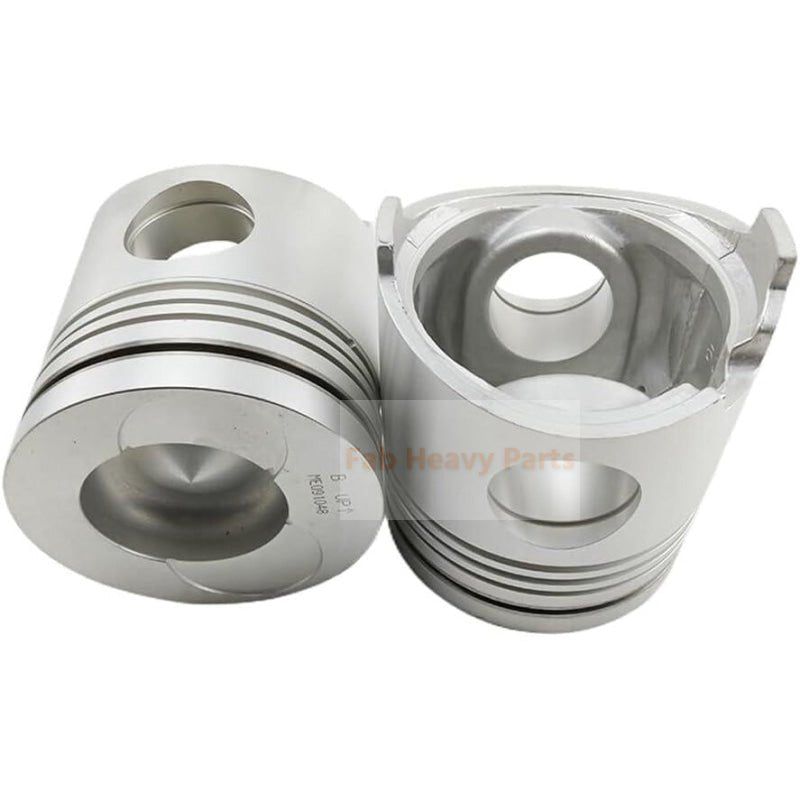 1 Piece Piston With Pin And Clips ME091048 ME090163 Fits For Mitsubishi 8DC91 8DC92A Engine Parts - Fab Heavy Parts