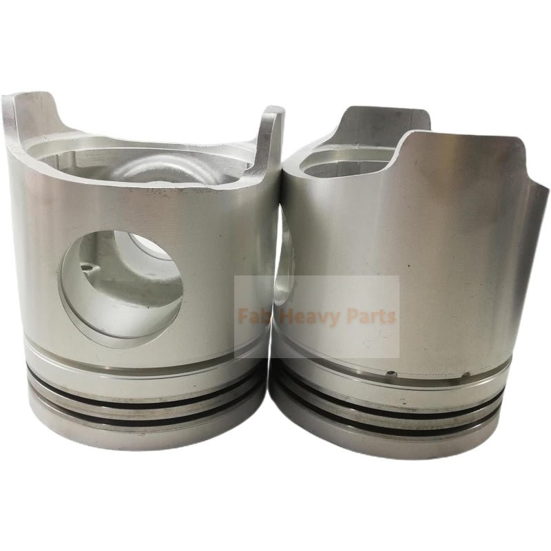 1 Piece Piston With Pin And Clips ME120533 ME120684 Fits For Mitsubishi 6D40 Engine Parts - Fab Heavy Parts