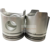 1 Piece Piston With Pin And Clips ME120533 ME120684 Fits For Mitsubishi 6D40 Engine Parts - Fab Heavy Parts