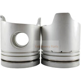 1 Piece Piston With Pin And Clips ME158096 Fits For Mitsubishi 6D24T Engine