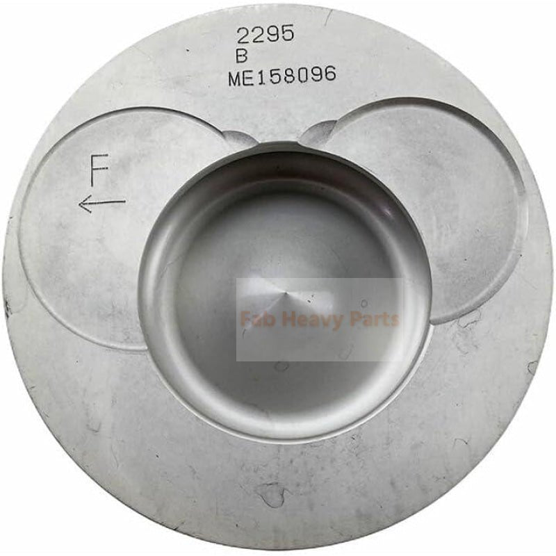 1 Piece Piston With Pin And Clips ME158096 Fits For Mitsubishi 6D24T Engine - Fab Heavy Parts