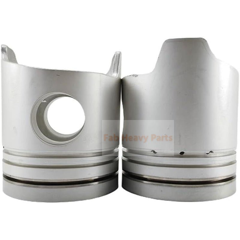 1 Piece Piston With Pin And Clips ME158096 Fits For Mitsubishi 6D24T Engine - Fab Heavy Parts