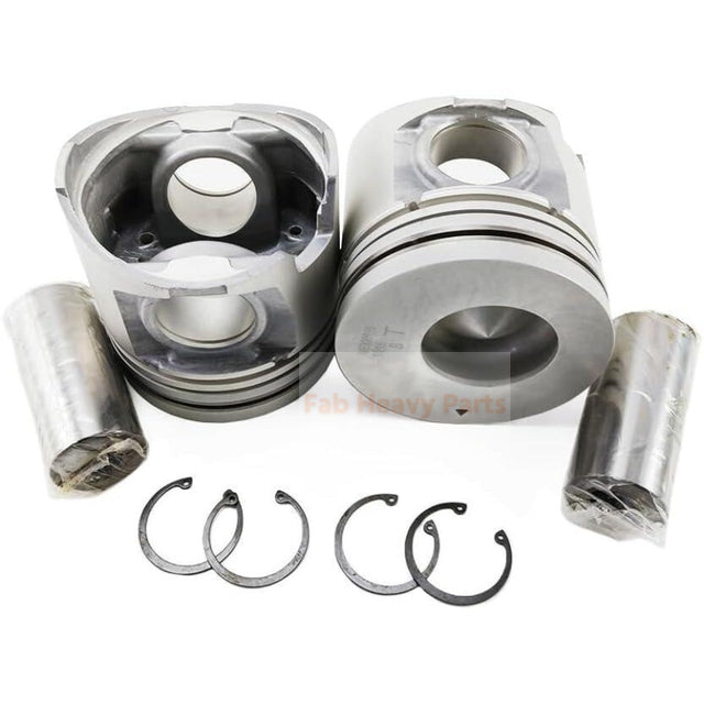 Piston 1 pièce avec broche et clips ME300199 convient au moteur Mitsubishi 6d16t