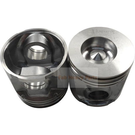 1 Piece Piston With Pin And Clips RE515372 RE59277 RE505100 Fits For John Deere 4045T 6068T Engine Parts - Fab Heavy Parts