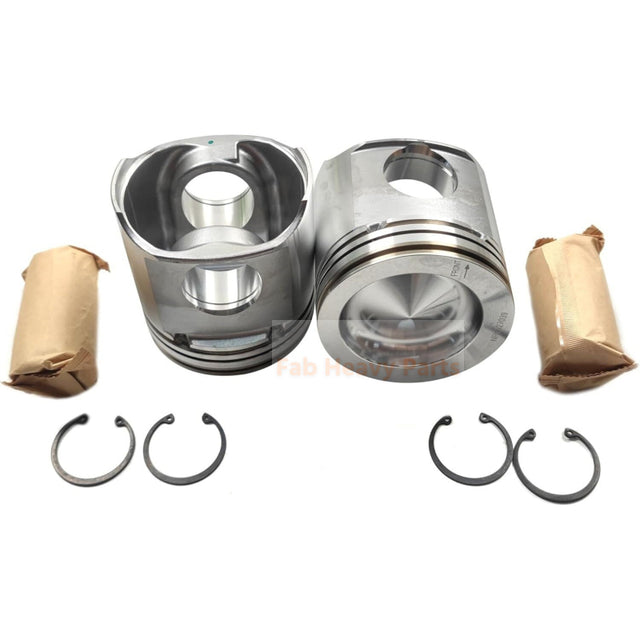 Piston 1 pièce avec broche et clips RE527039 Fits pour John Deere 4045T/H 6068T/H Pièces de moteur