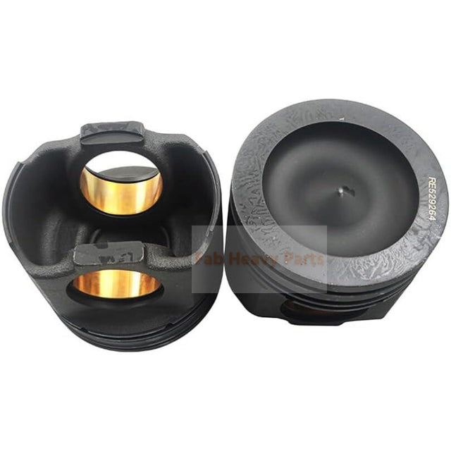 Piston 1 pièce avec broche et clips re529264 convient aux pièces du moteur John Deere 6090h