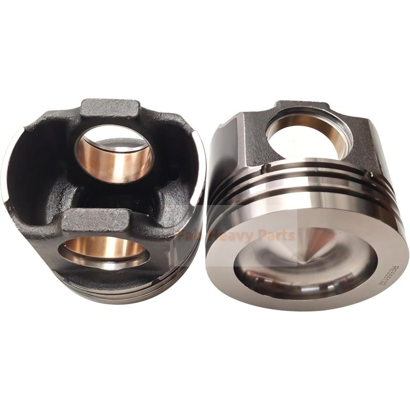 1 Piece Piston With Pin And Clips RE555132 Fits For John Deere 6090 9.0L Engine Parts - Fab Heavy Parts