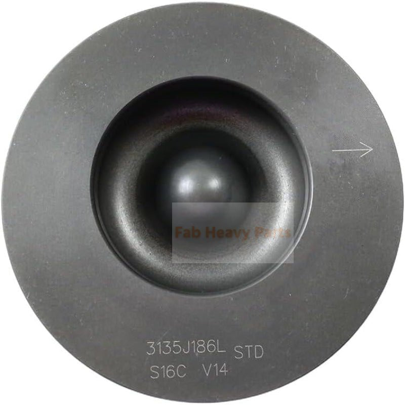 1 Piece Piston With Pin And Clips U5LF0021 Fits For Perkins 1004.4T(AB AH) 1006.6T(YB YC) Engine - Fab Heavy Parts