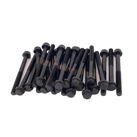 1 Set Cylinder Head Bolt Fits for Komatsu Engine 6D114 S6D114 S6D114E SA6D114E - Fab Heavy Parts