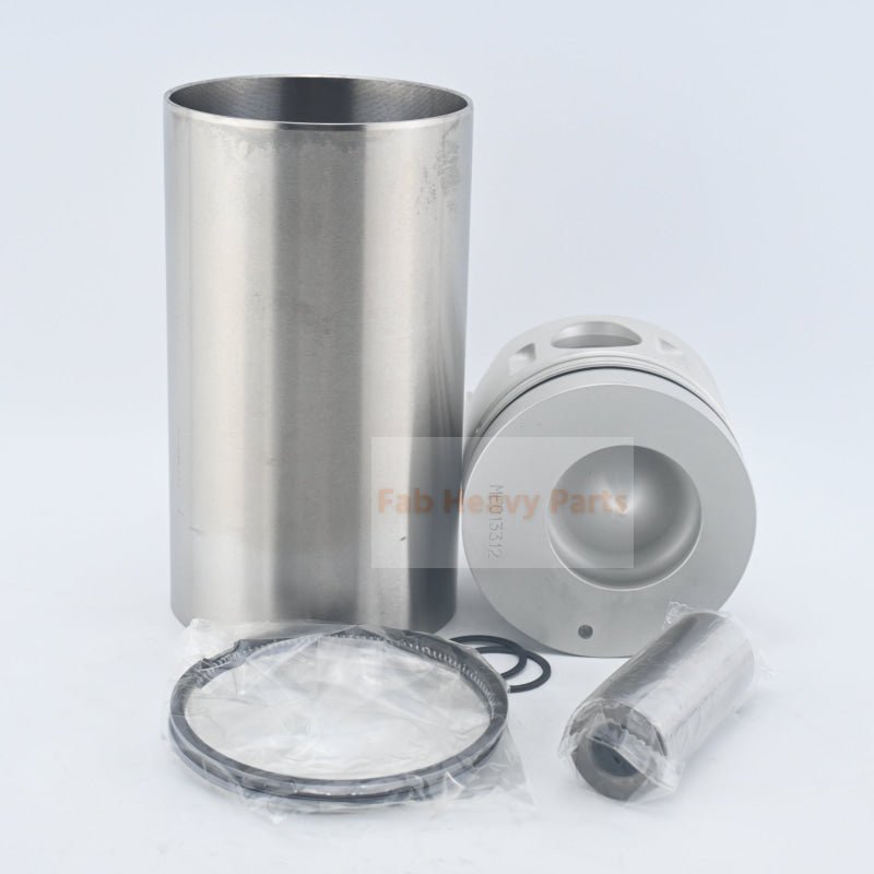 1 Set of Piston and Cylinder liner Kit Fits Mitsubishi 4D33 4D33T Engine Fuso Canter FE537 FE637 FE647 FE657 FG637 - Fab Heavy Parts