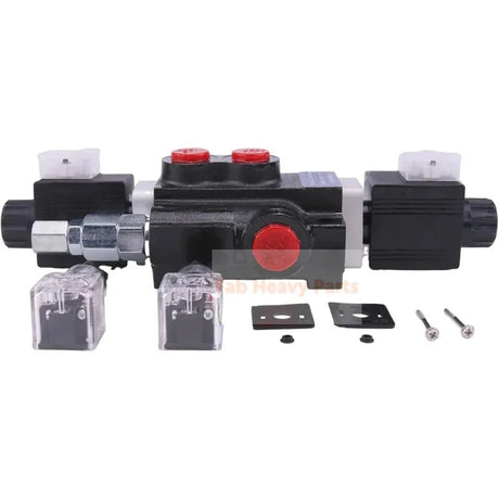 1 Spool Solenoid 12V DC Hydraulic Control Valve Double Acting HCV - S1x13 Fits for Valve 13 GPM 3600 PSI - Fab Heavy Parts