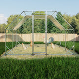 10 ft. x 13 ft. Galvanized Large Metal Walk in Chicken Coop - Fab Heavy Parts