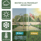 10 ft. x 13 ft. Galvanized Large Metal Walk in Chicken Coop - Fab Heavy Parts